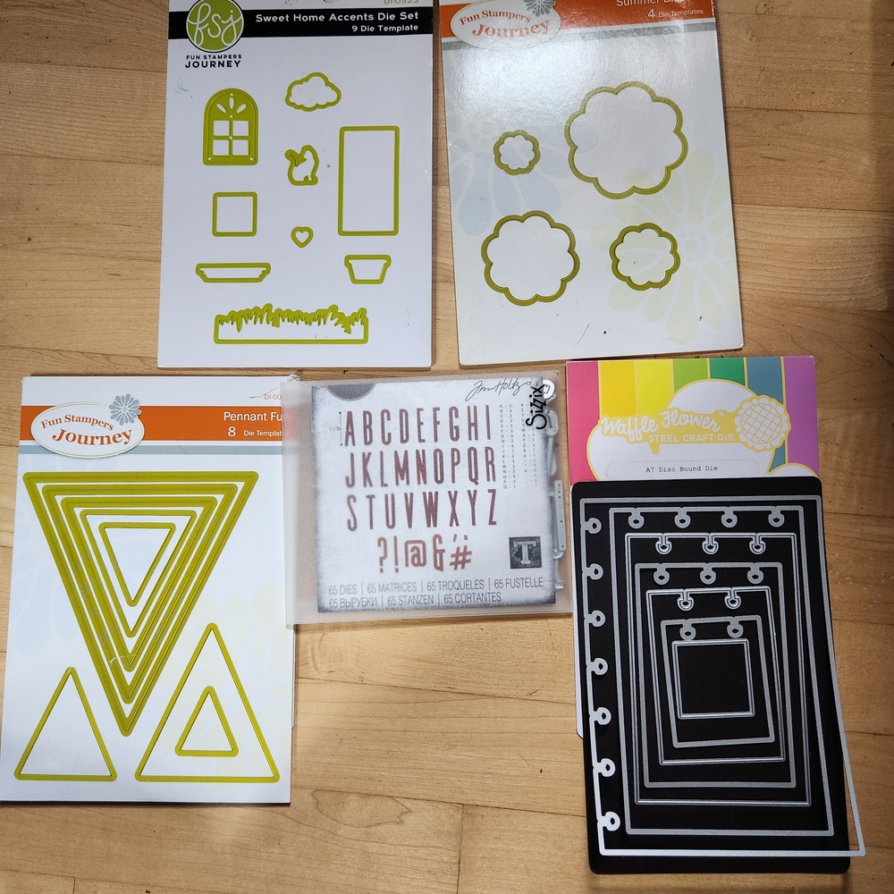 Craft Die-cutting Set Sizzix, FSJ, Waffle Flower Disc Bound Dies